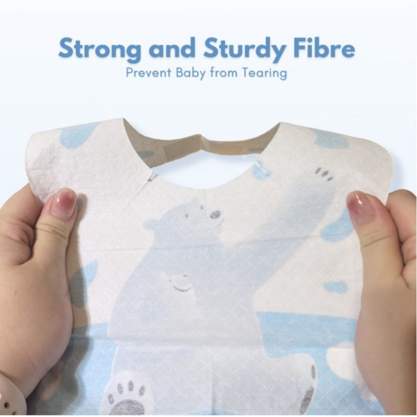 โค๏ธ10pcs Disposable Baby Bibsโค๏ธInfant Disposable Feeding Bib Waterproof Baby Saliva Bibs For Kids Children Toddler